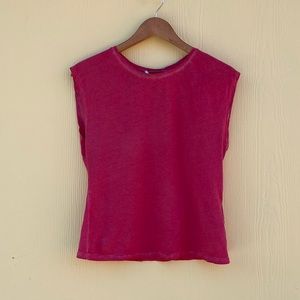 Free People Sleeveless Blouse in Pink Size S